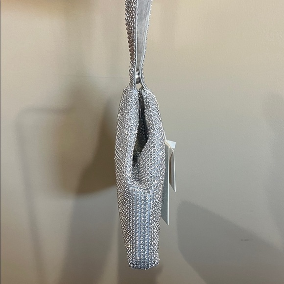 Starlet | Silver Rhinestone Mini Bag - Picture 11 of 13